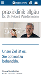 Mobile Screenshot of praxisklinik-allgaeu.de